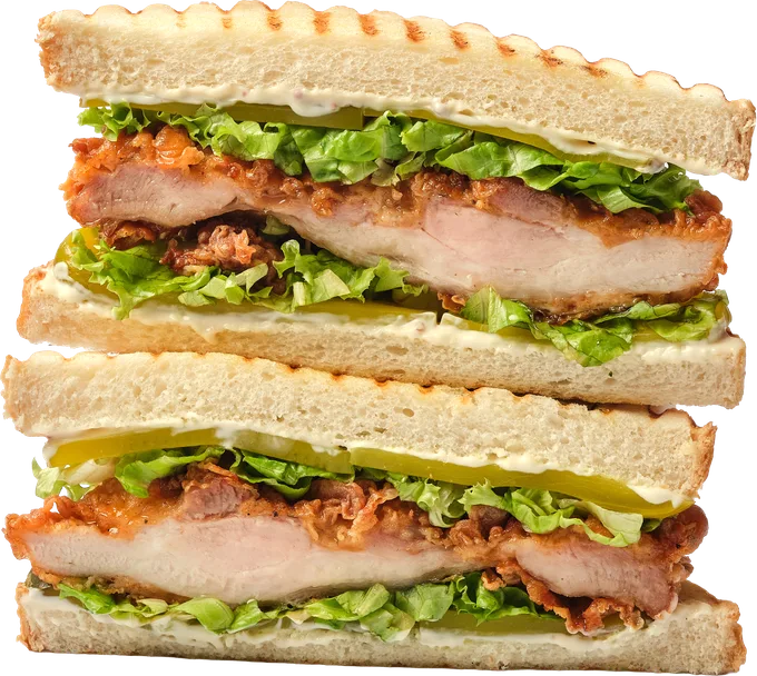 Fried Chicken Sandwich at Café Carré Thảo Điền