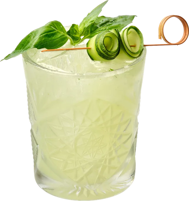 Gin Basil Smash at Café Carré, Ho Chi Minh City