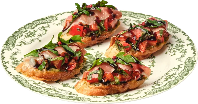 Parma Ham Bruschetta at Café Carré, Ho Chi Minh City