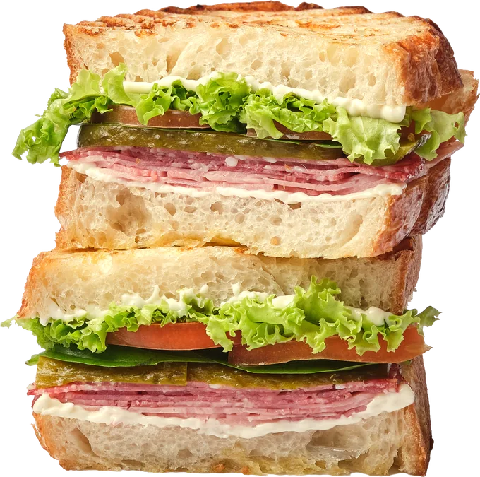 Salami & Ham Deli Sandwich at Café Carré, Ho Chi Minh City