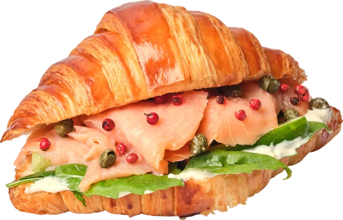 Smoked Salmon Croissant at Café Carré, Ho Chi Minh City
