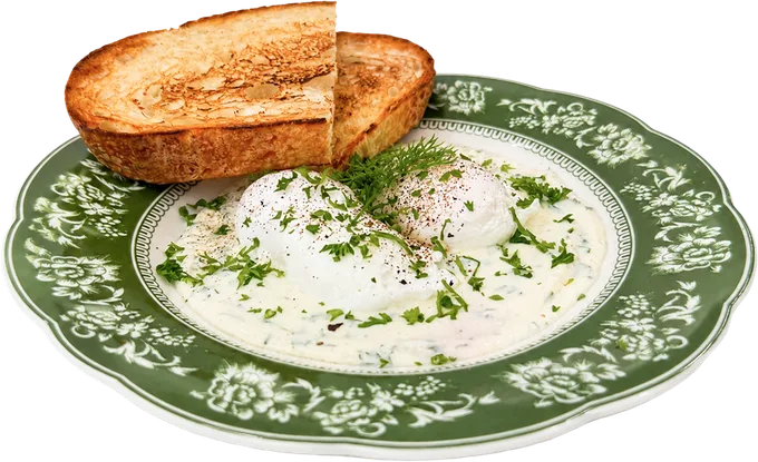 Turkish Eggs at Café Carré Thảo Điền