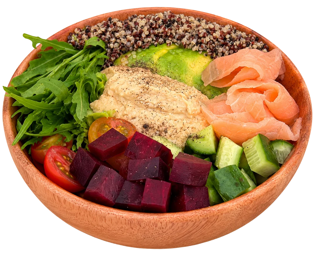 Salmon Quinoa Bowl at Café Carré Thảo Điền